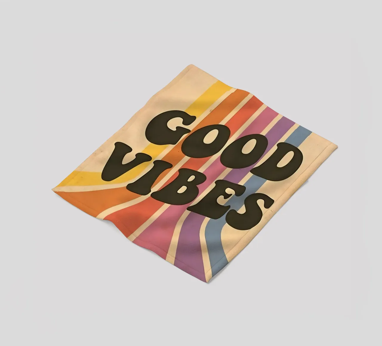 GOOD VIBES coperta in pile da Type & Tape