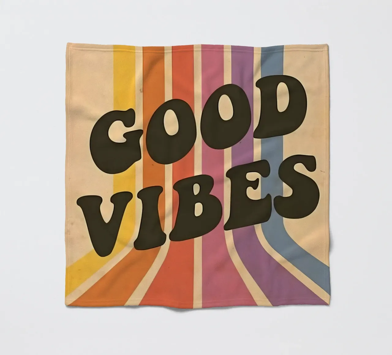 GOOD VIBES coperta in pile da Type & Tape