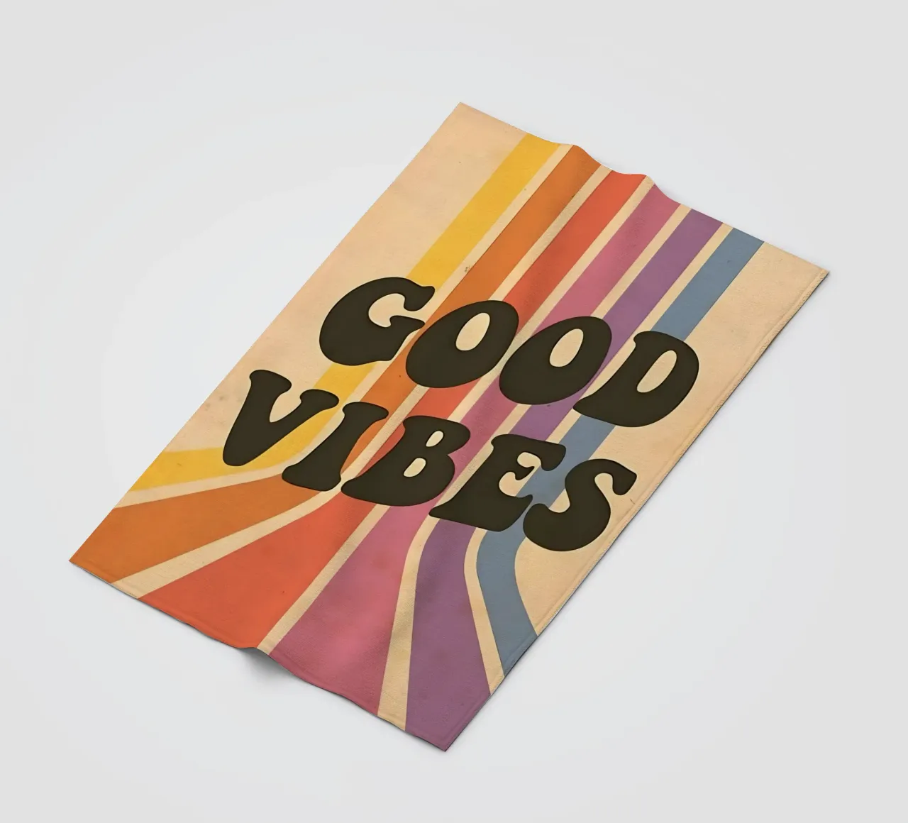 GOOD VIBES coperta in pile da Type & Tape