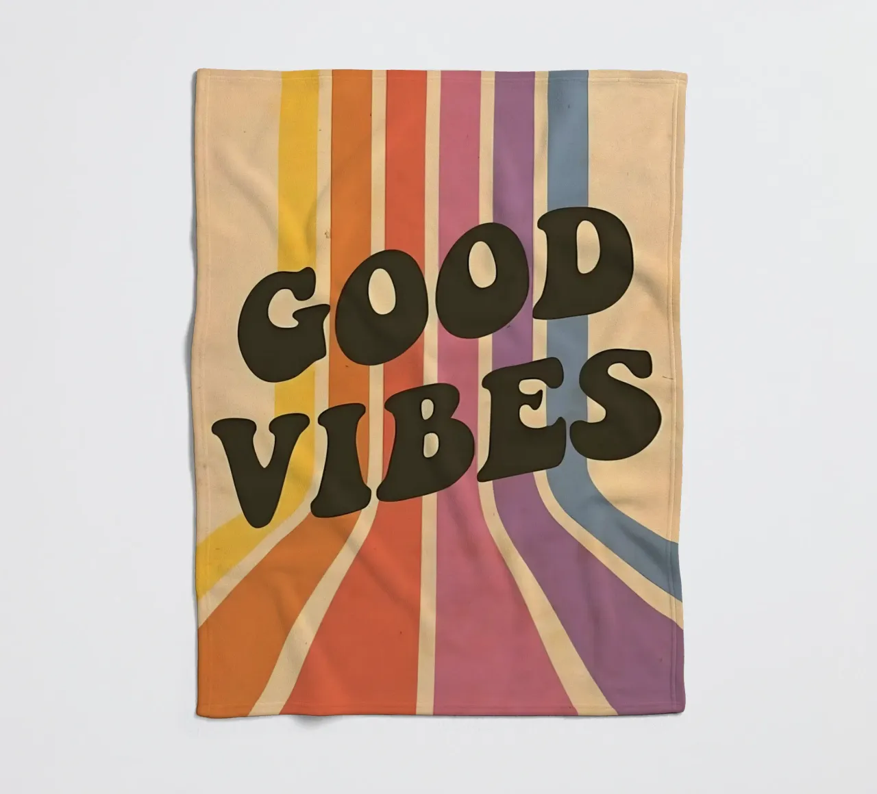 GOOD VIBES coperta in pile da Type & Tape