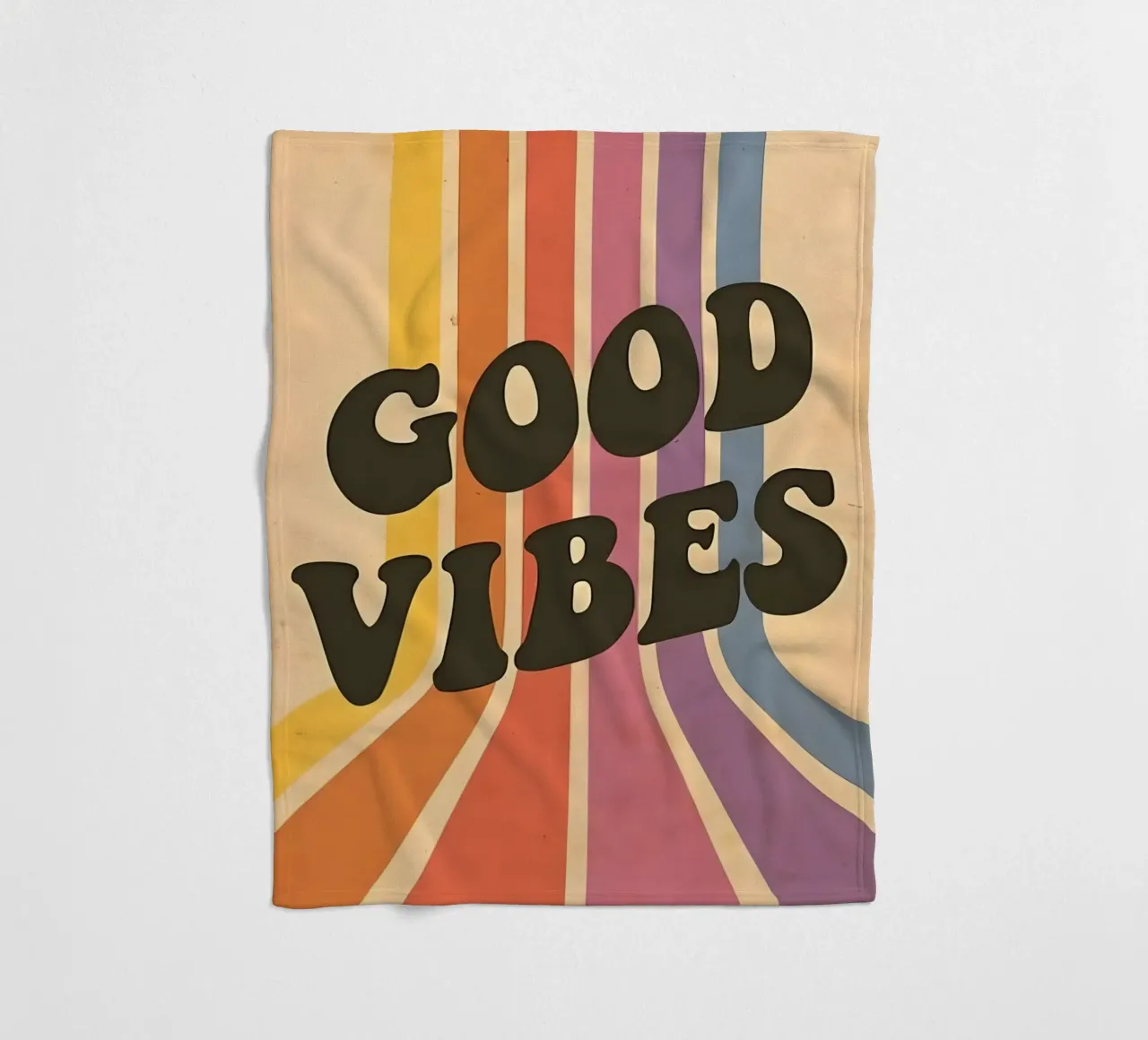 GOOD VIBES coperta in pile da Type & Tape