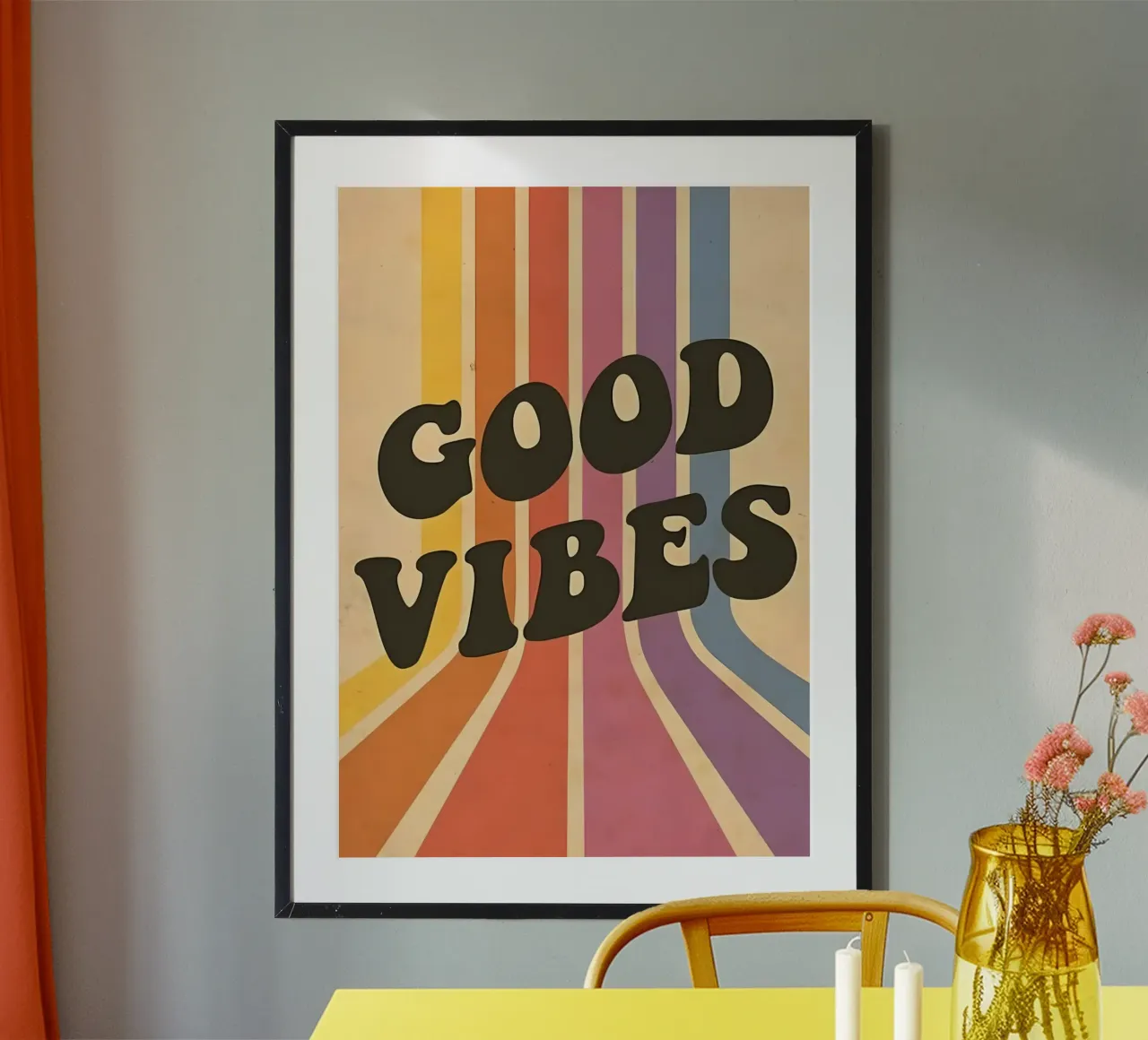 GOOD VIBES poster da Type & Tape
