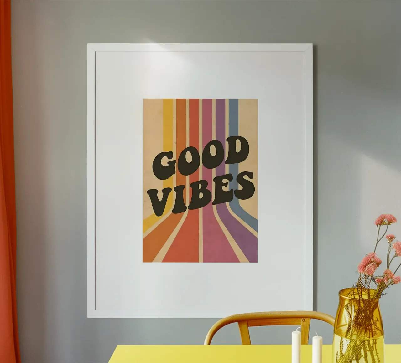 GOOD VIBES poster da Type & Tape