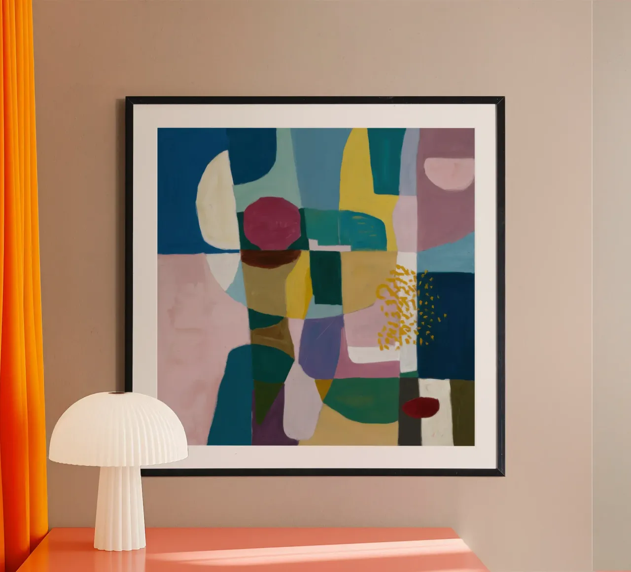 Geometria cubista da tavolo poster da Sure Paint