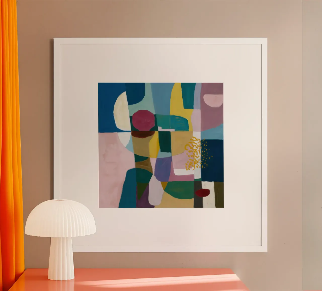 Geometria cubista da tavolo poster da Sure Paint