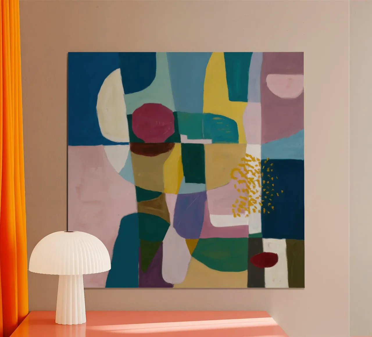 Geometria cubista da tavolo poster da Sure Paint
