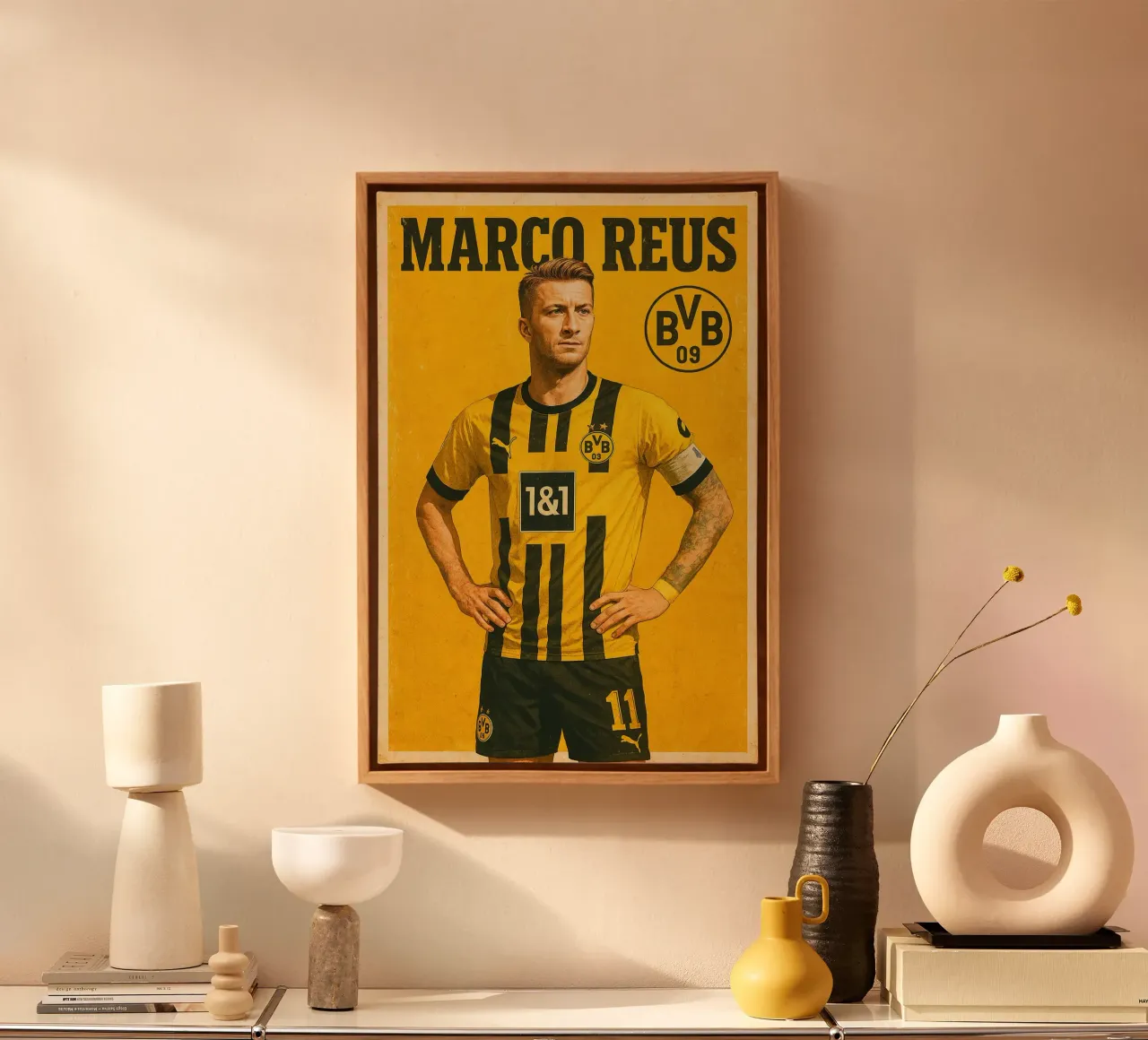 Marco Reus tela con Cornice a cassetta da Cyberpunk Canvas