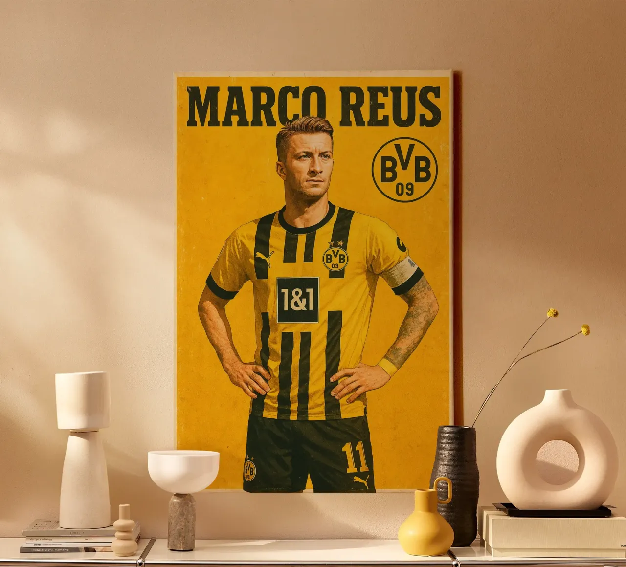 Marco Reus tela con Cornice a cassetta da Cyberpunk Canvas