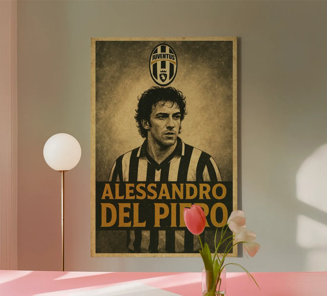 Alessandro Del Piero tela con Cornice a cassetta da Cyberpunk Canvas