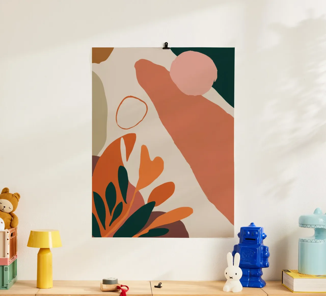 Forma terrestre Serenità poster con telaio in plastica da Orchid Patina