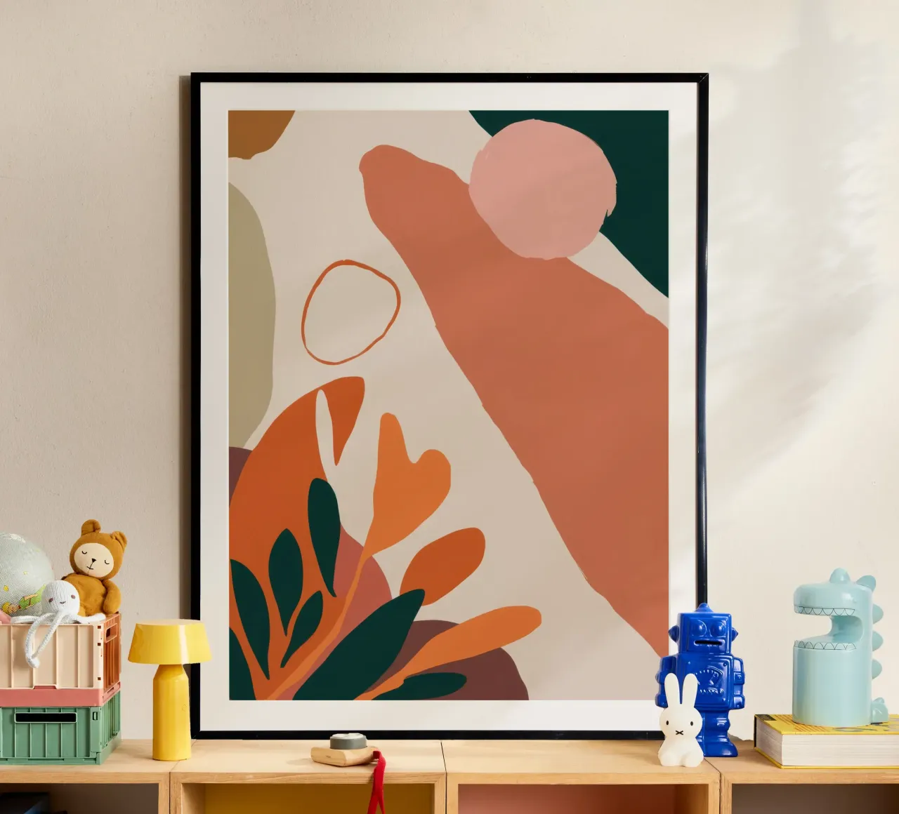 Forma terrestre Serenità poster con telaio in plastica da Orchid Patina