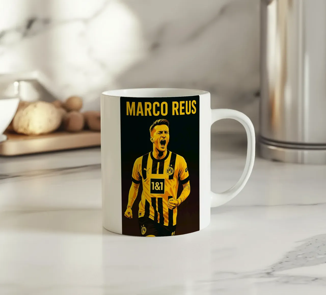 Marco Reus tazza in ceramica da Cyberpunk Canvas