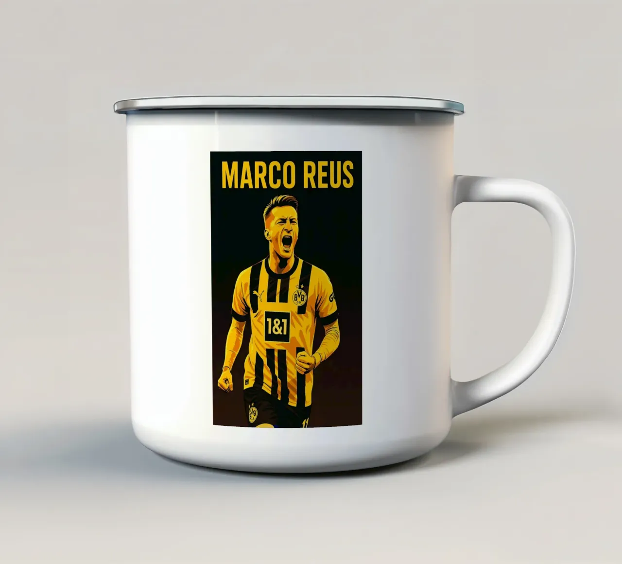 Marco Reus tazza in smalto da Cyberpunk Canvas