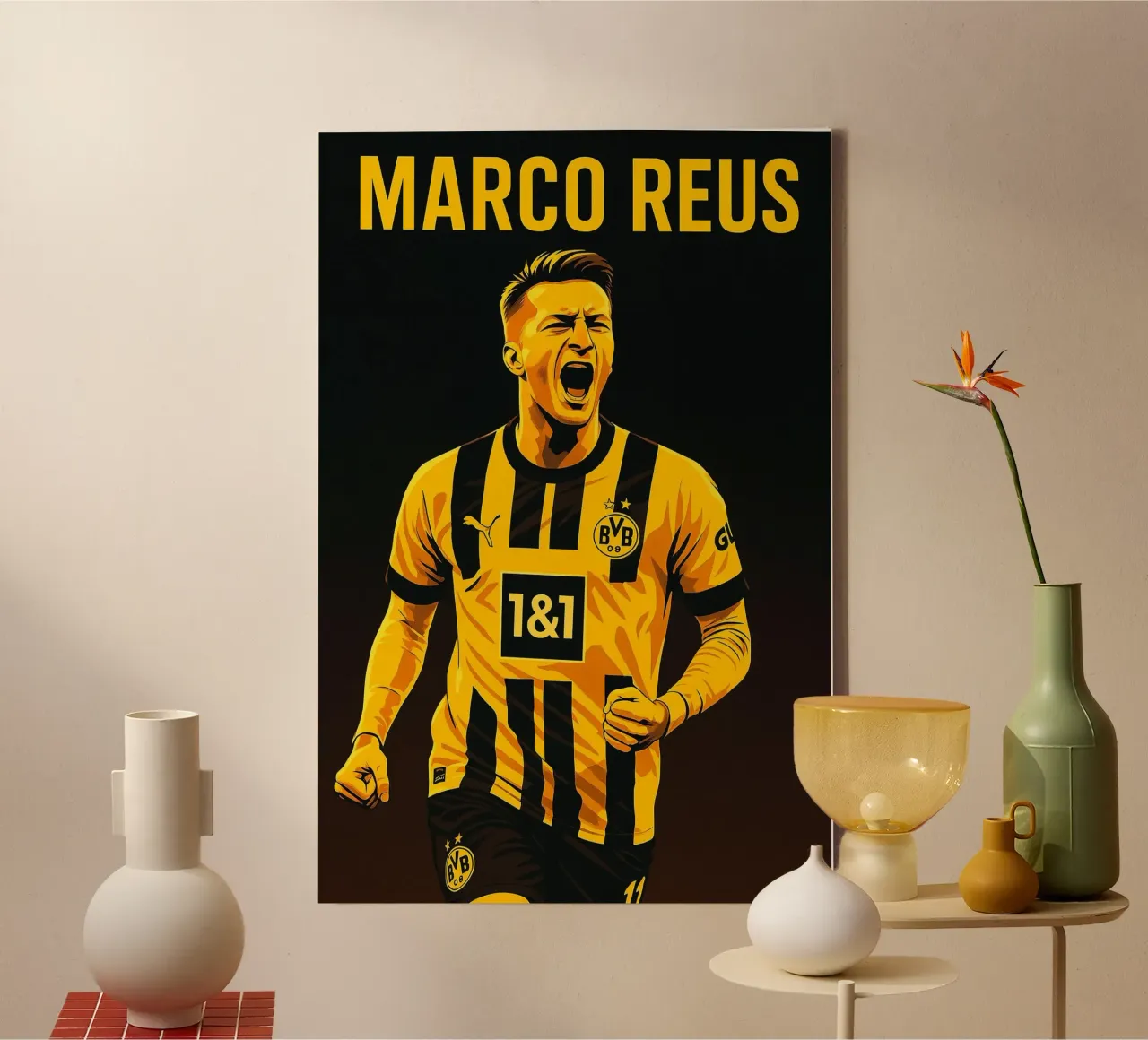 Marco Reus tela con Cornice a cassetta da Cyberpunk Canvas