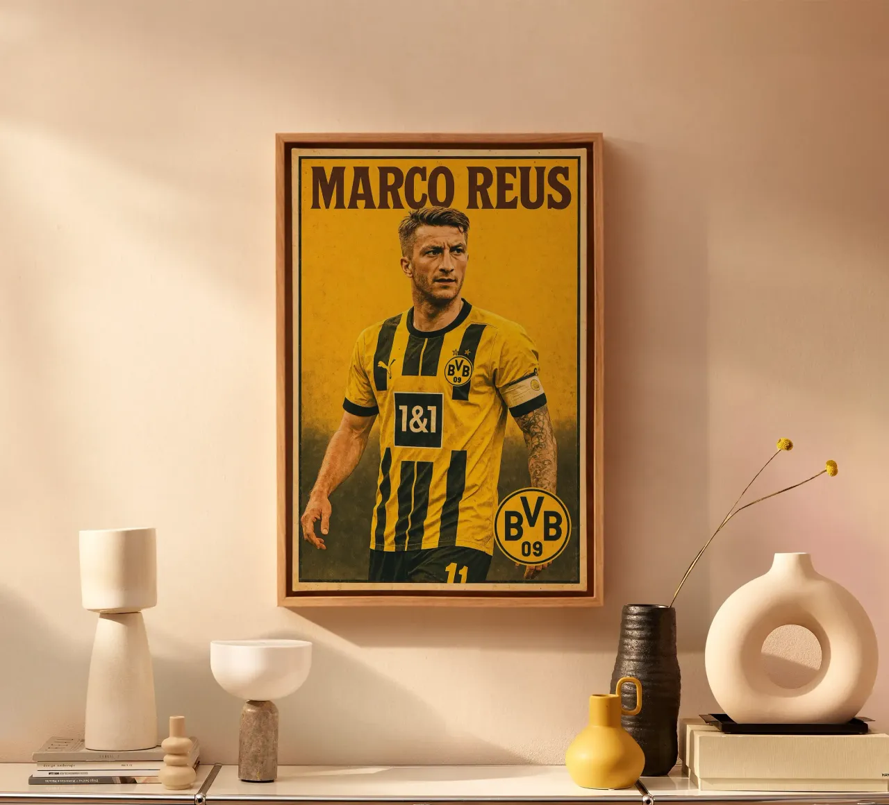 Marco Reus tela con Cornice a cassetta da Cyberpunk Canvas