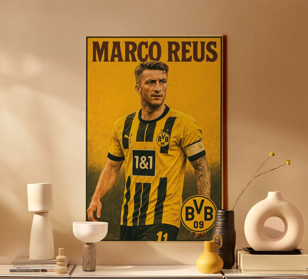 Marco Reus tela con Cornice a cassetta da Cyberpunk Canvas