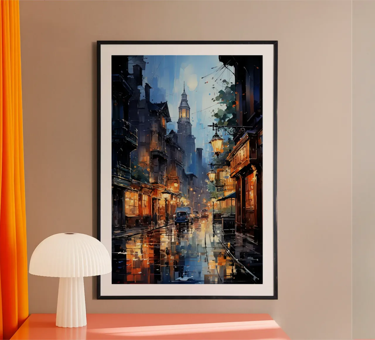 Rainy Eve poster da Artsy Bessy