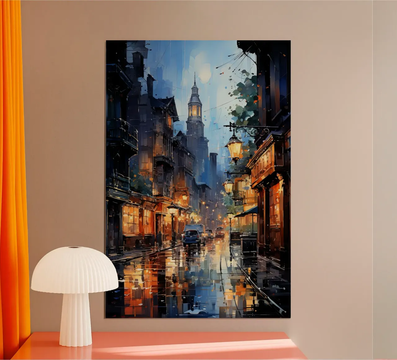 Rainy Eve poster da Artsy Bessy