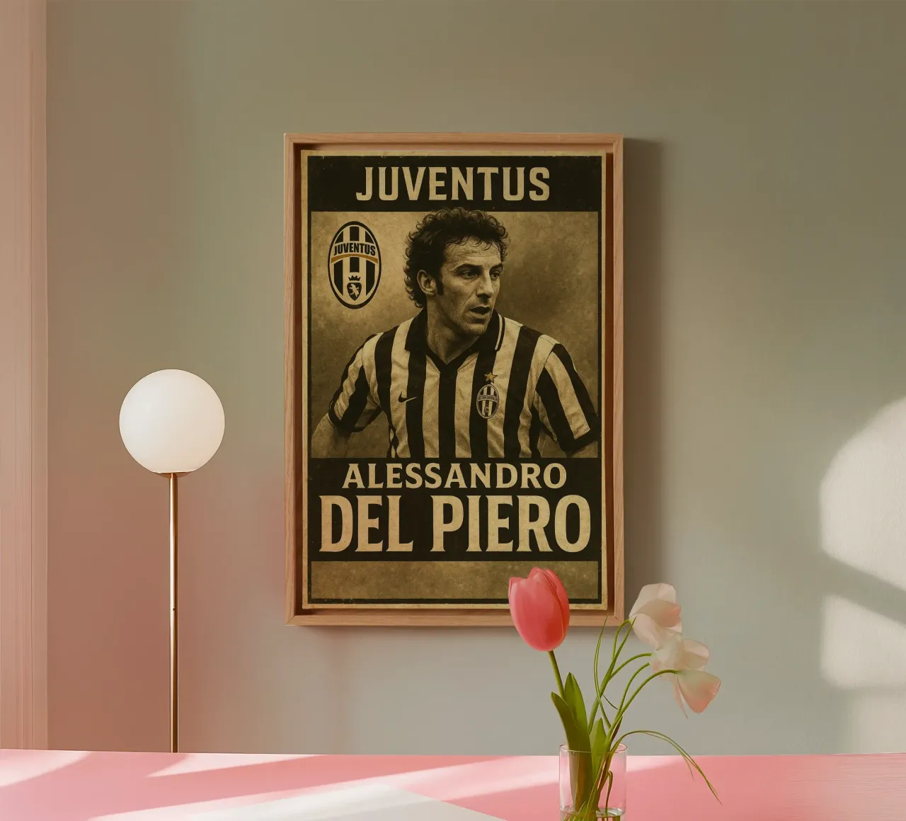 Alessandro Del Piero tela con Cornice a cassetta da Cyberpunk Canvas