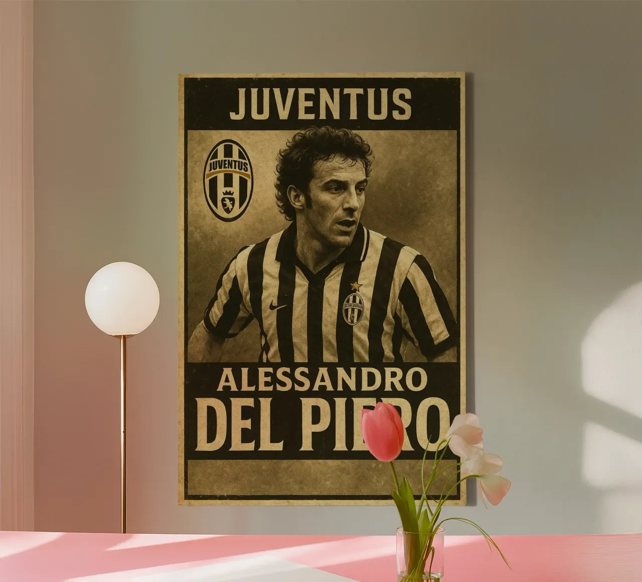 Alessandro Del Piero tela con Cornice a cassetta da Cyberpunk Canvas