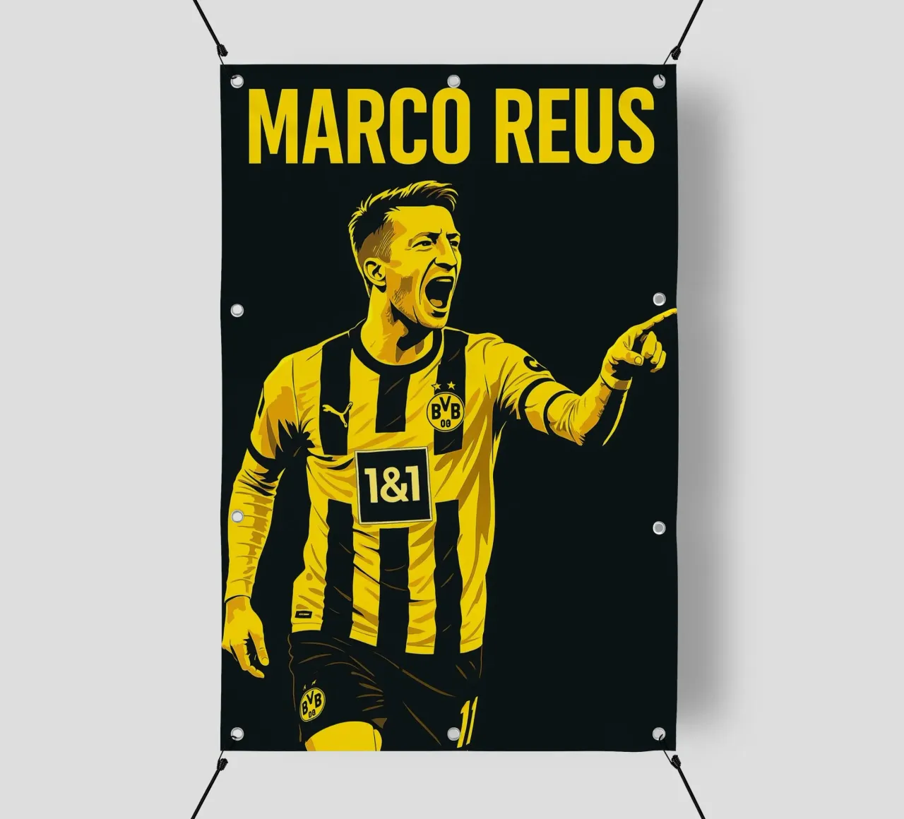 Marco Reus telo in pvc da Cyberpunk Canvas