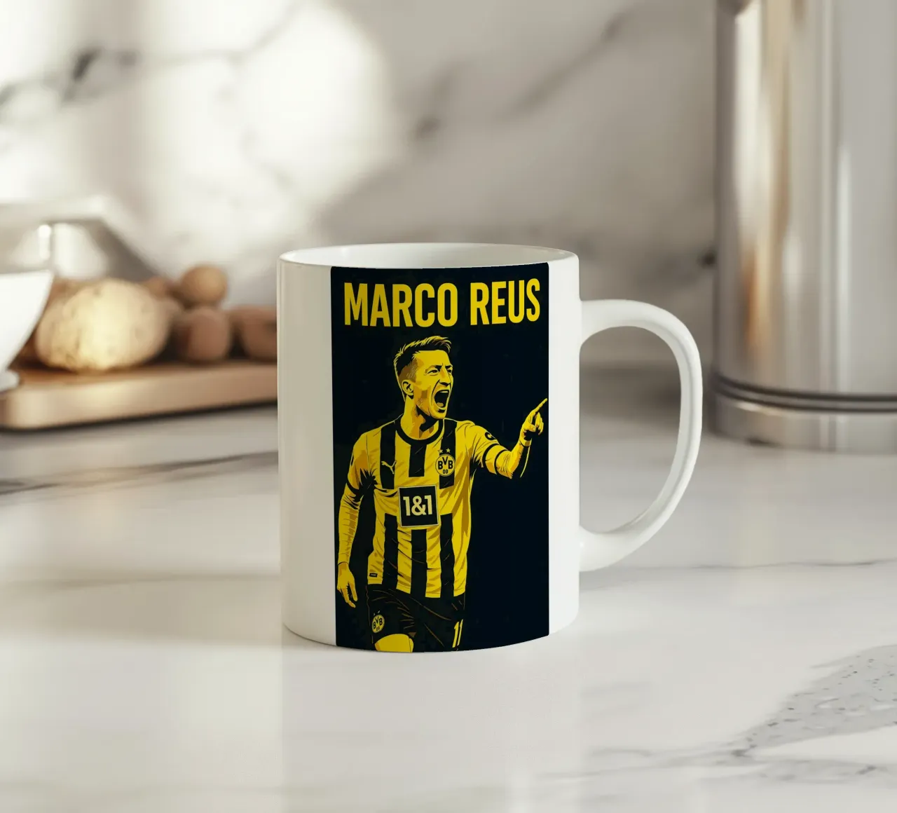 Marco Reus tazza in ceramica da Cyberpunk Canvas