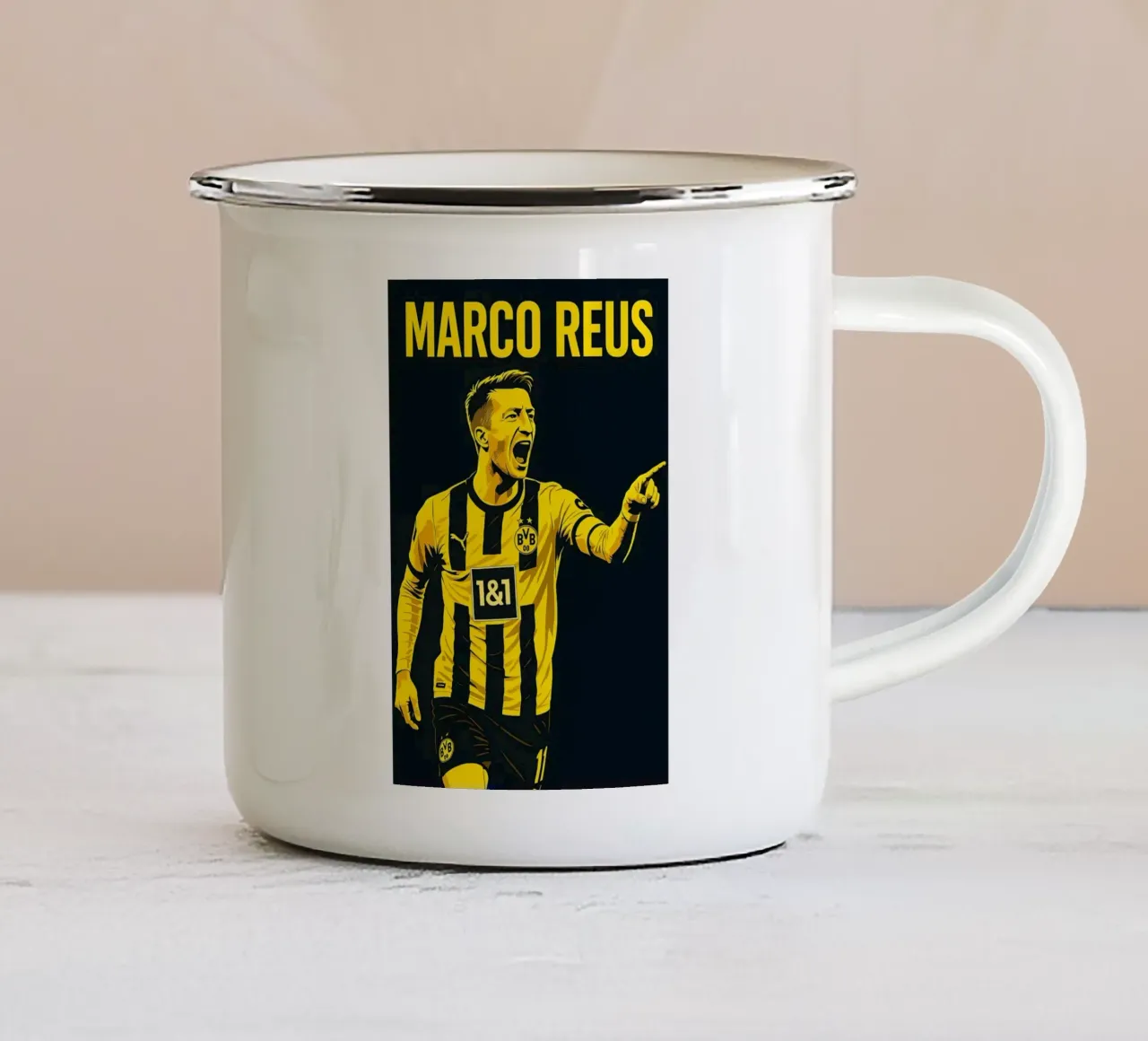 Marco Reus tazza in smalto da Cyberpunk Canvas