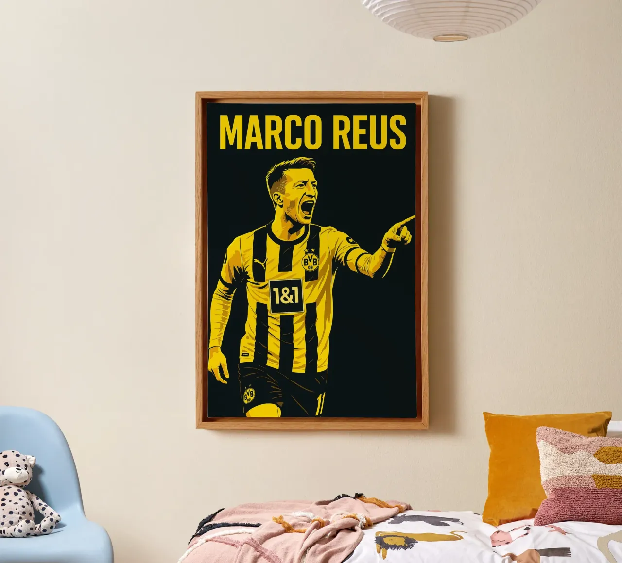 Marco Reus tela con Cornice a cassetta da Cyberpunk Canvas