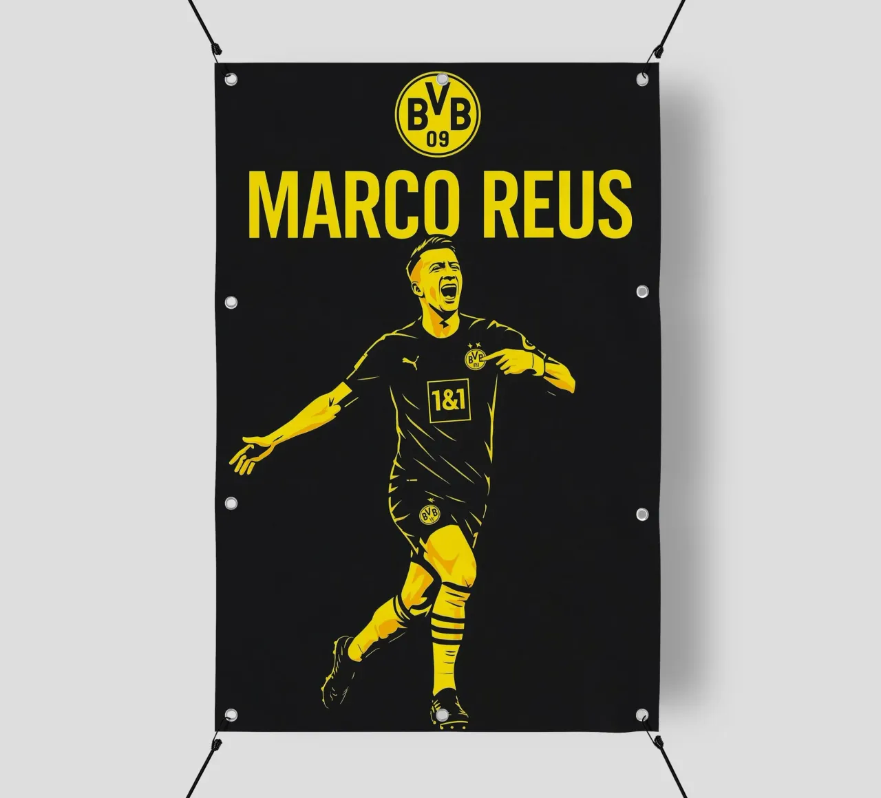 Marco Reus telo in pvc da Cyberpunk Canvas