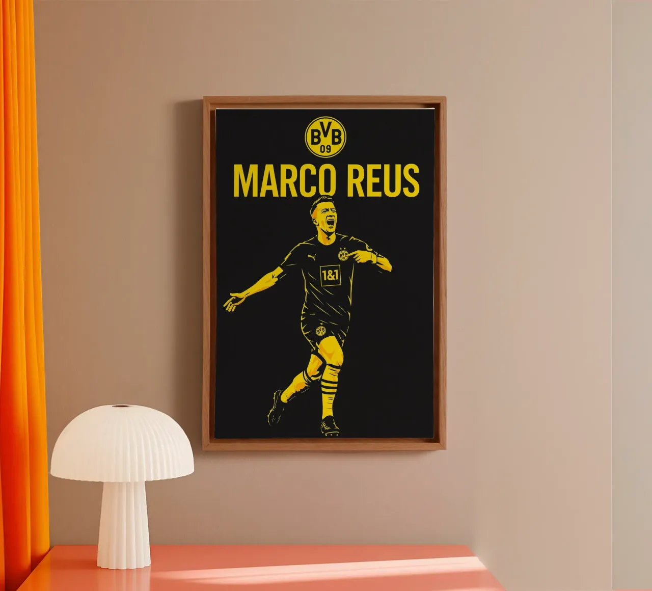 Marco Reus tela con Cornice a cassetta da Cyberpunk Canvas