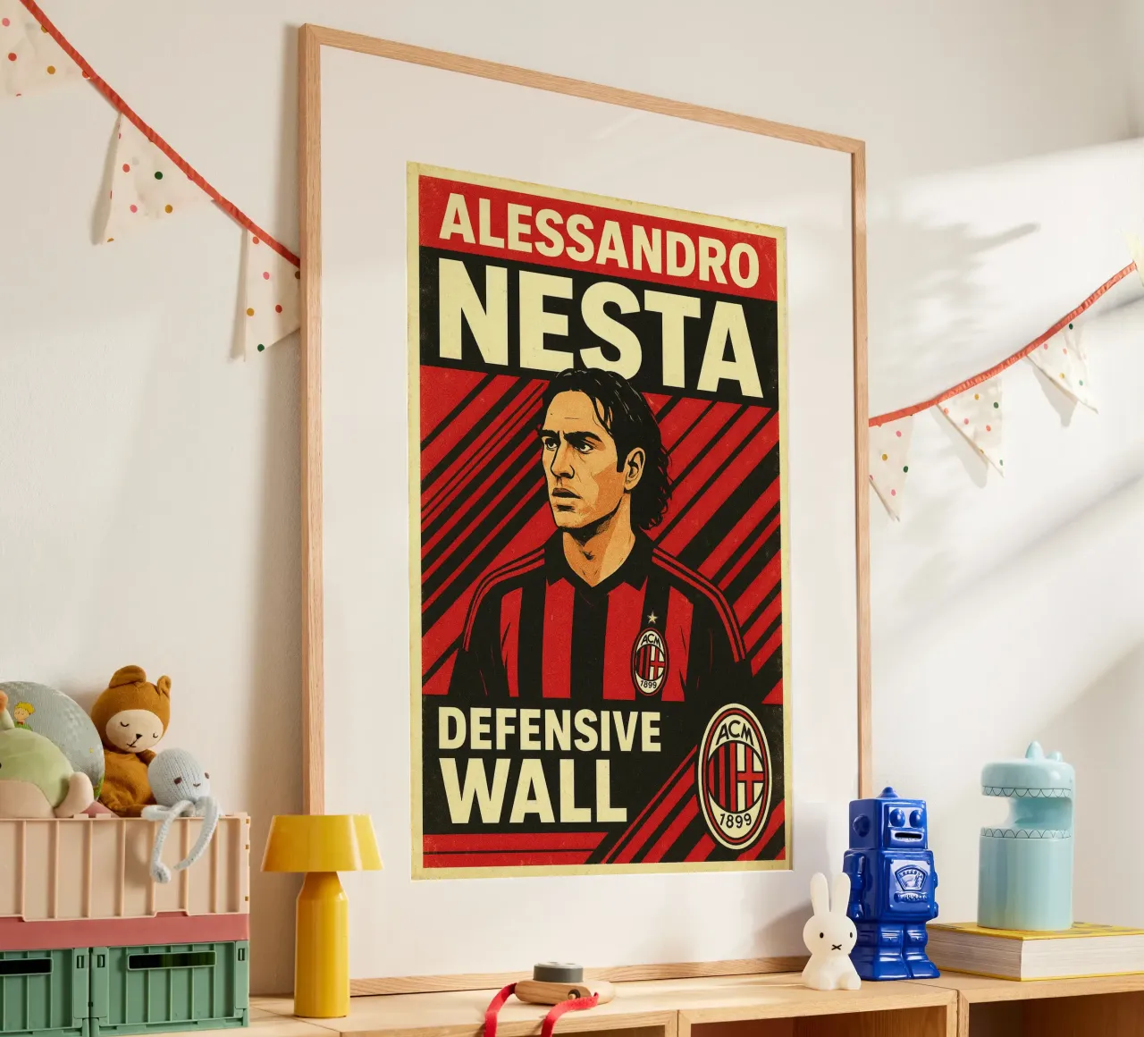 Alessandro Nesta poster con telaio in alluminio da Cyberpunk Canvas