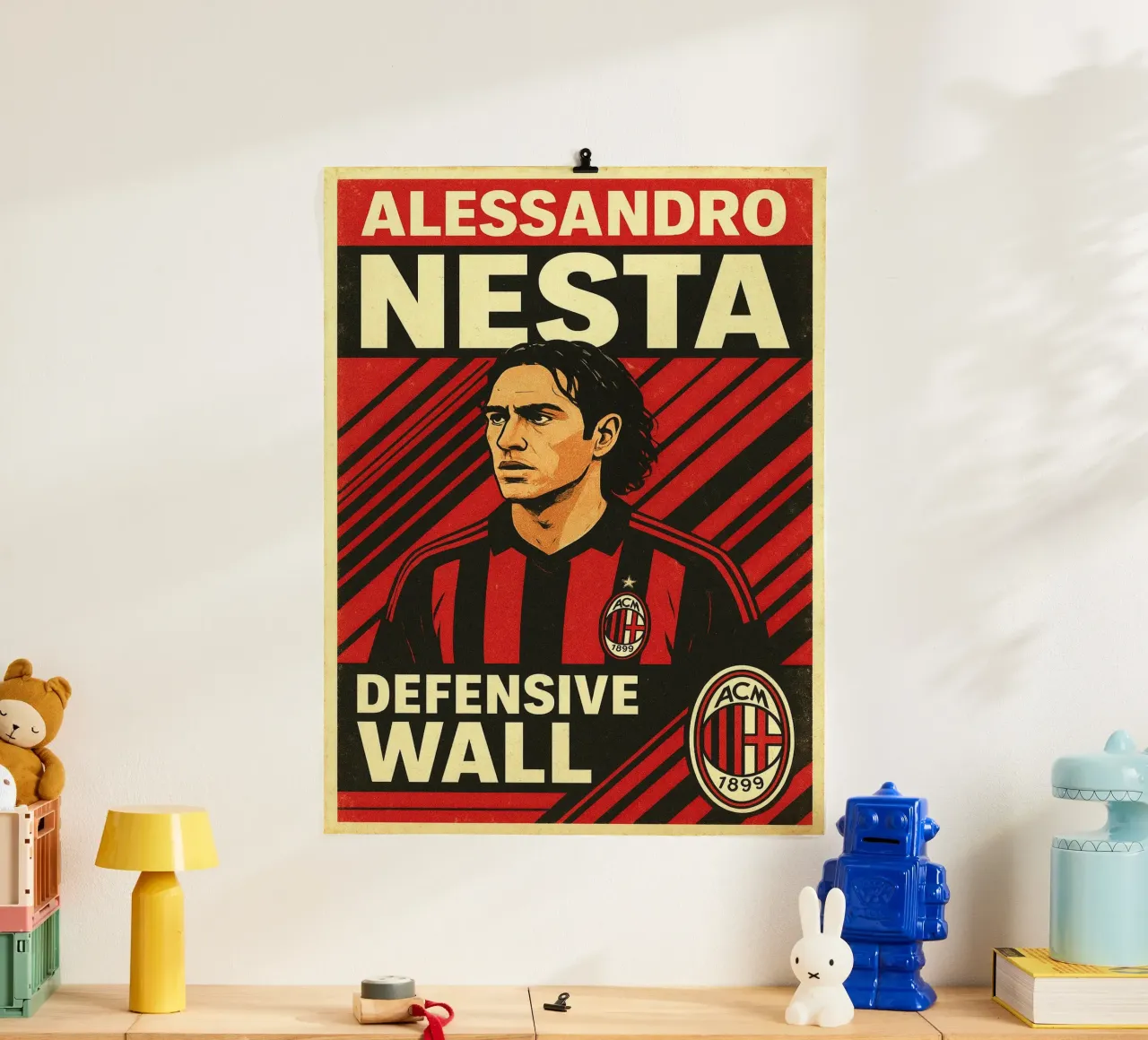 Alessandro Nesta poster con telaio in alluminio da Cyberpunk Canvas