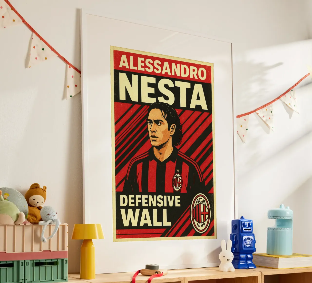 Alessandro Nesta poster con telaio in alluminio da Cyberpunk Canvas
