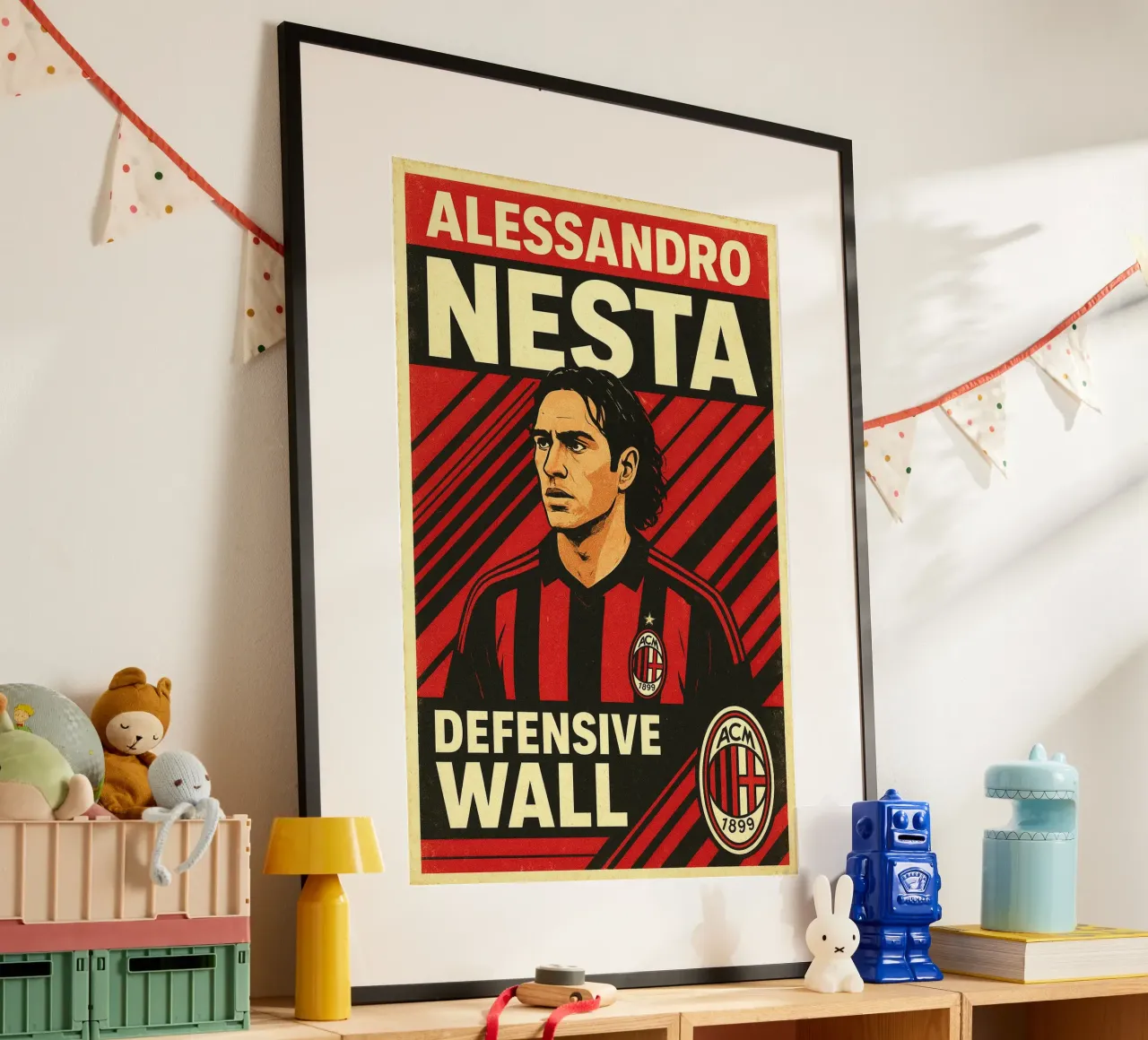 Alessandro Nesta poster con telaio in alluminio da Cyberpunk Canvas