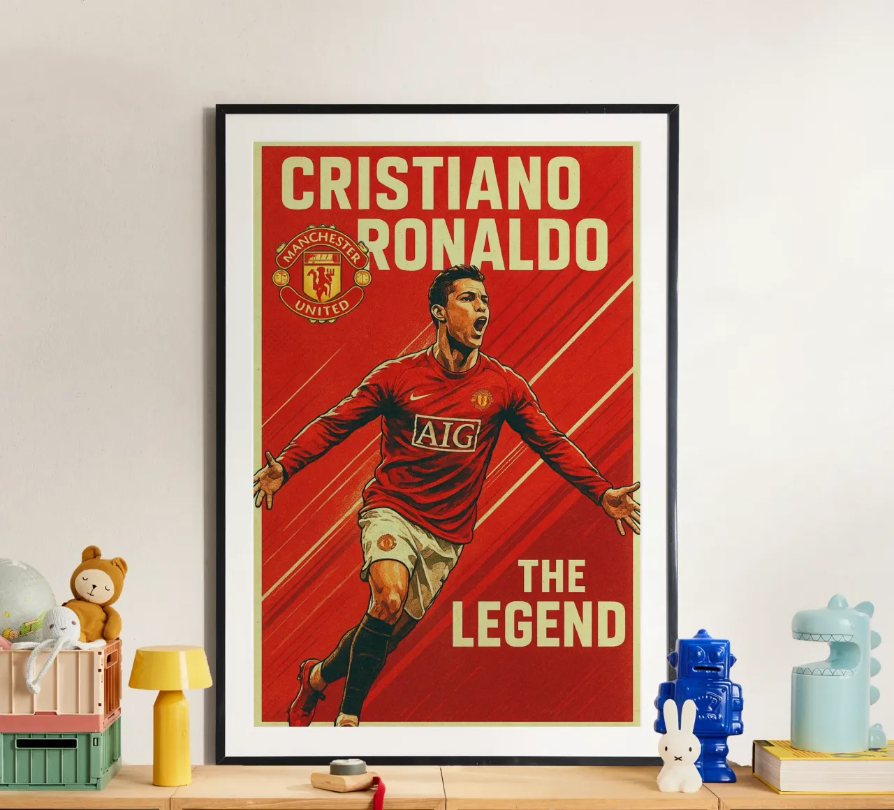 Cristiano Ronaldo poster da Cyberpunk Canvas