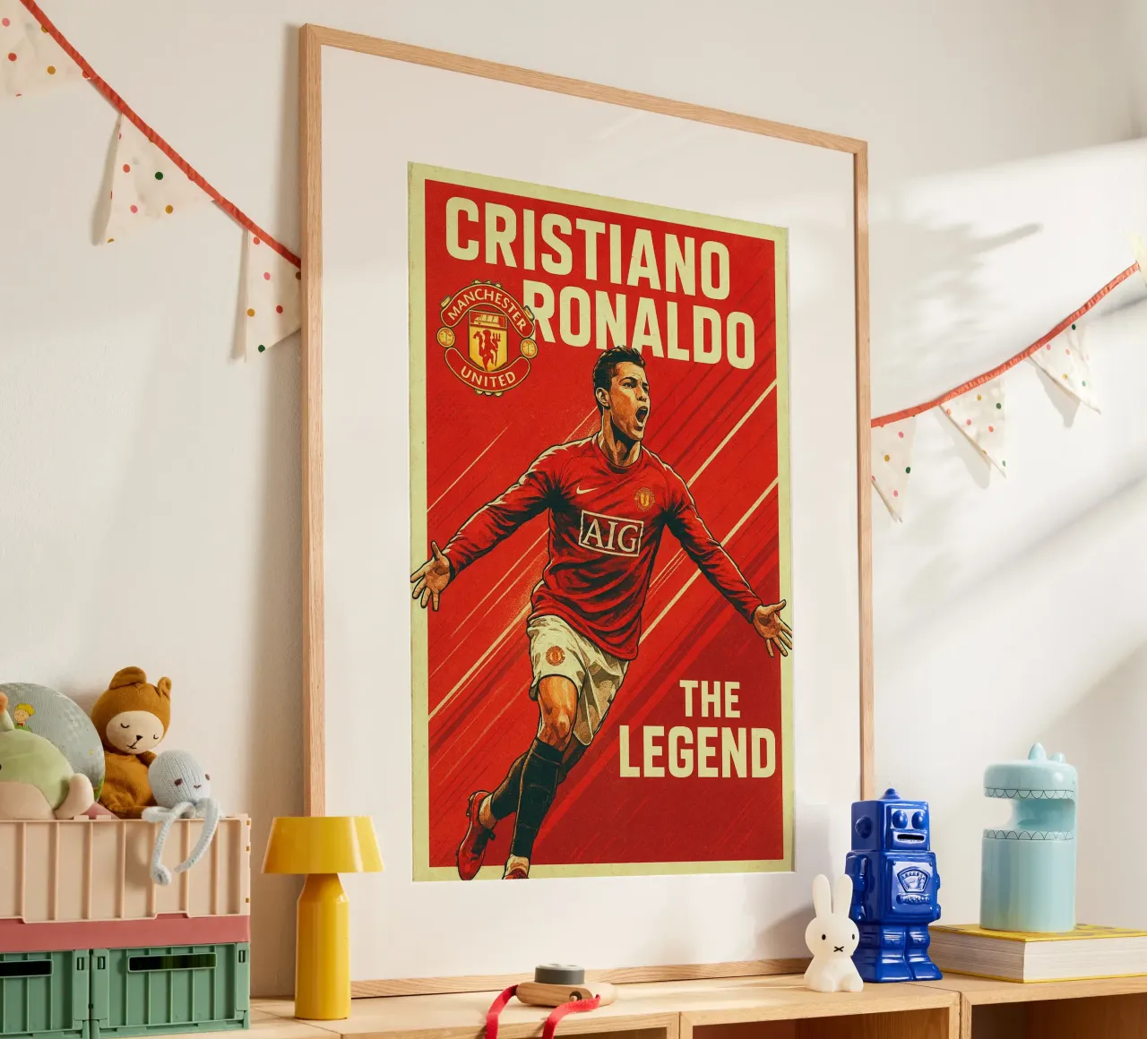 Cristiano Ronaldo poster da Cyberpunk Canvas