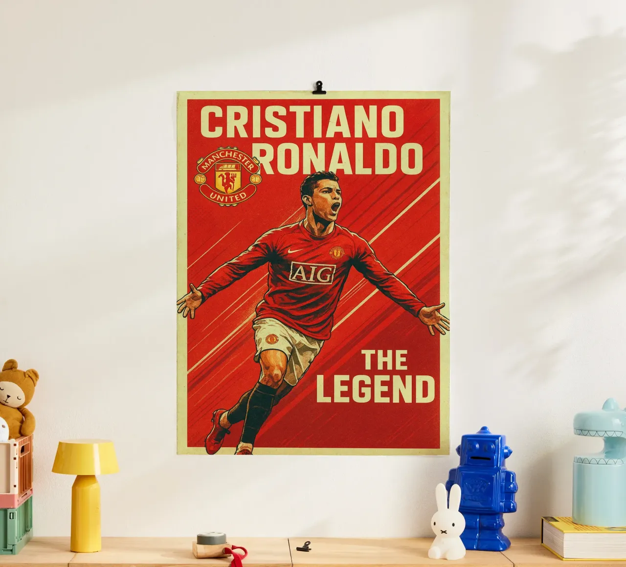 Cristiano Ronaldo poster da Cyberpunk Canvas