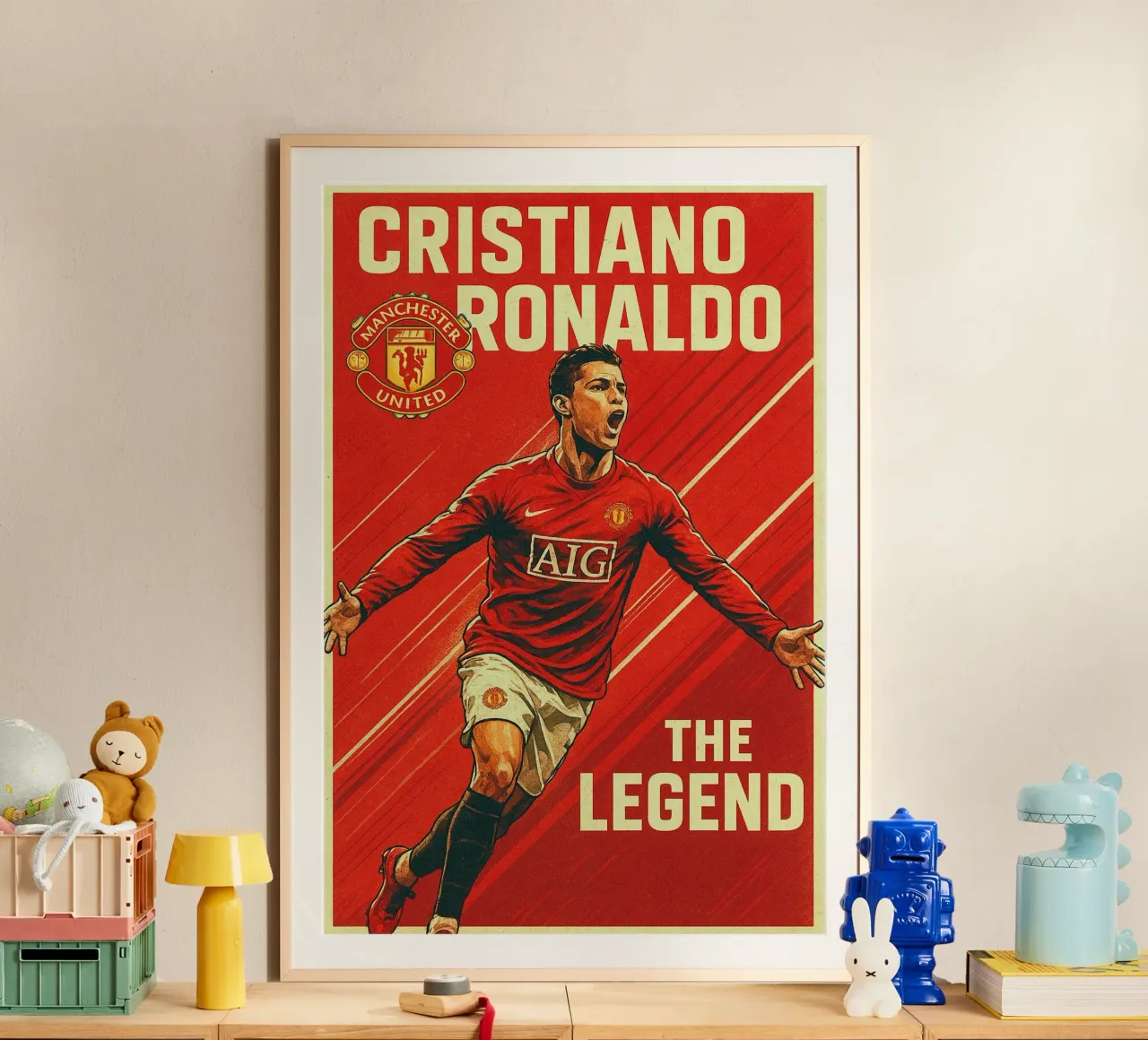 Cristiano Ronaldo poster da Cyberpunk Canvas