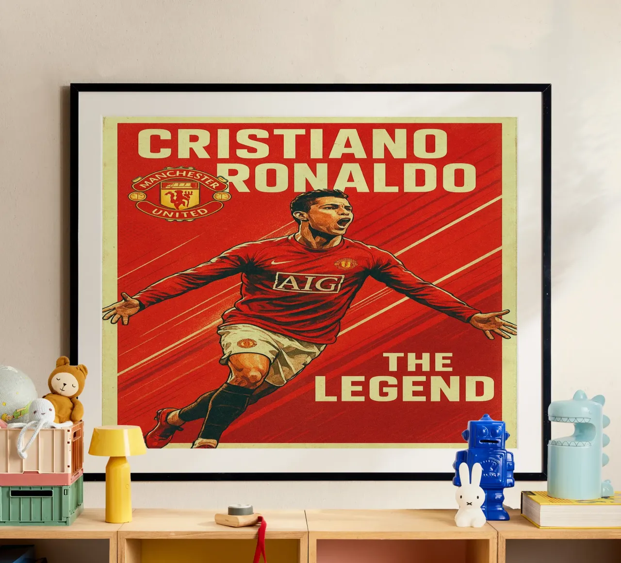 Cristiano Ronaldo poster da Cyberpunk Canvas