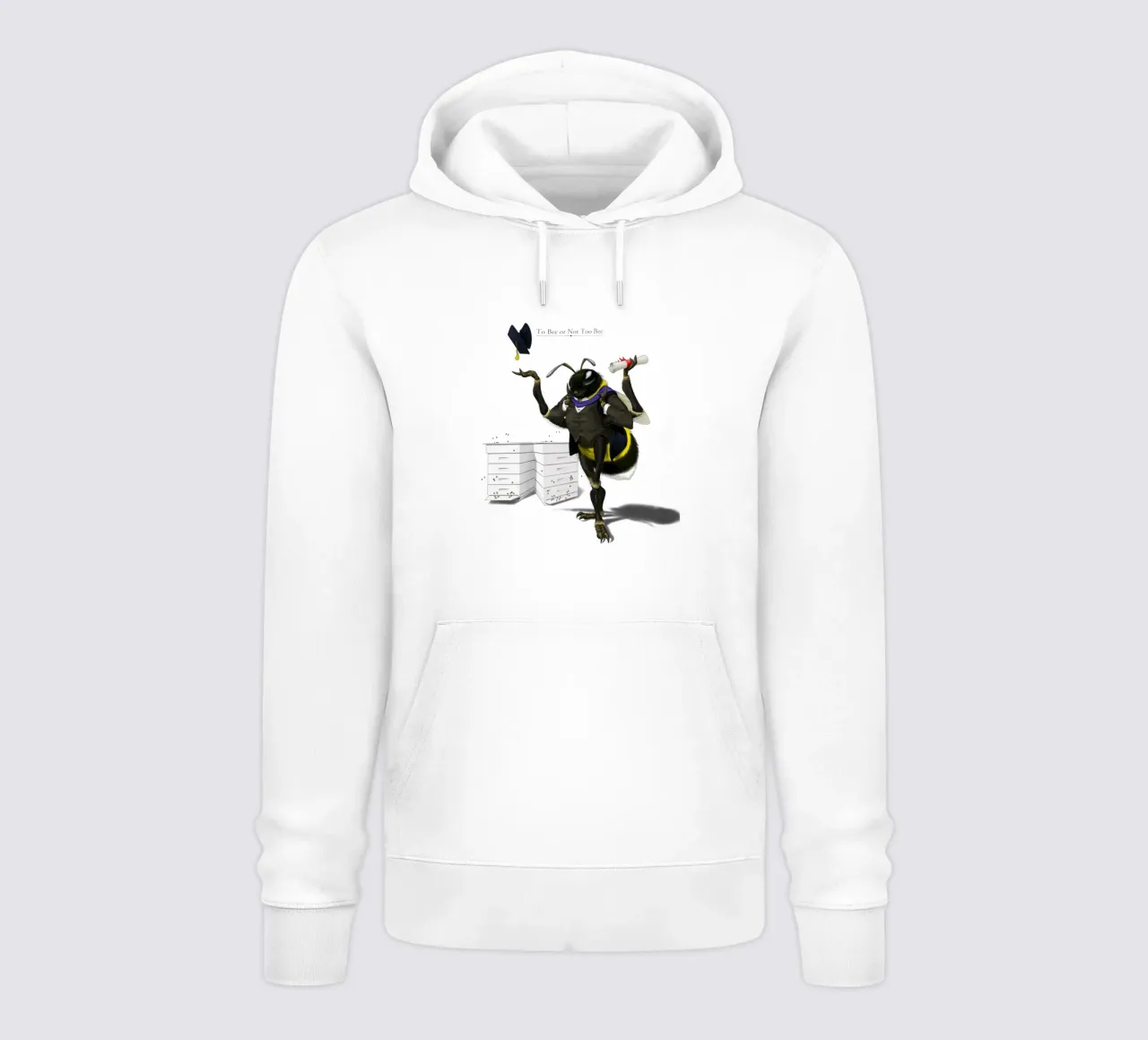 To Bee or Not to Bee (Titled) felpa con cappuccio da Rob Art | Illustration