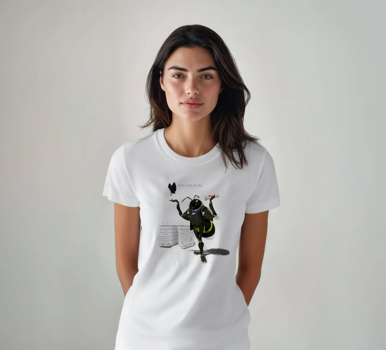 To Bee or Not to Bee (Titled) t-shirt da Rob Art | Illustration