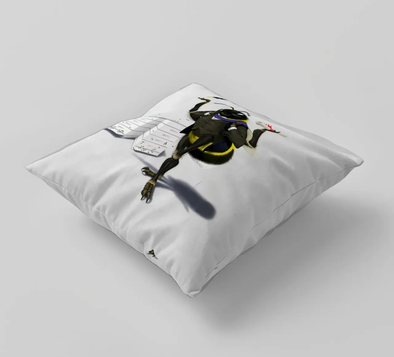 To Bee or Not to Bee (Titled) cuscino da Rob Art | Illustration