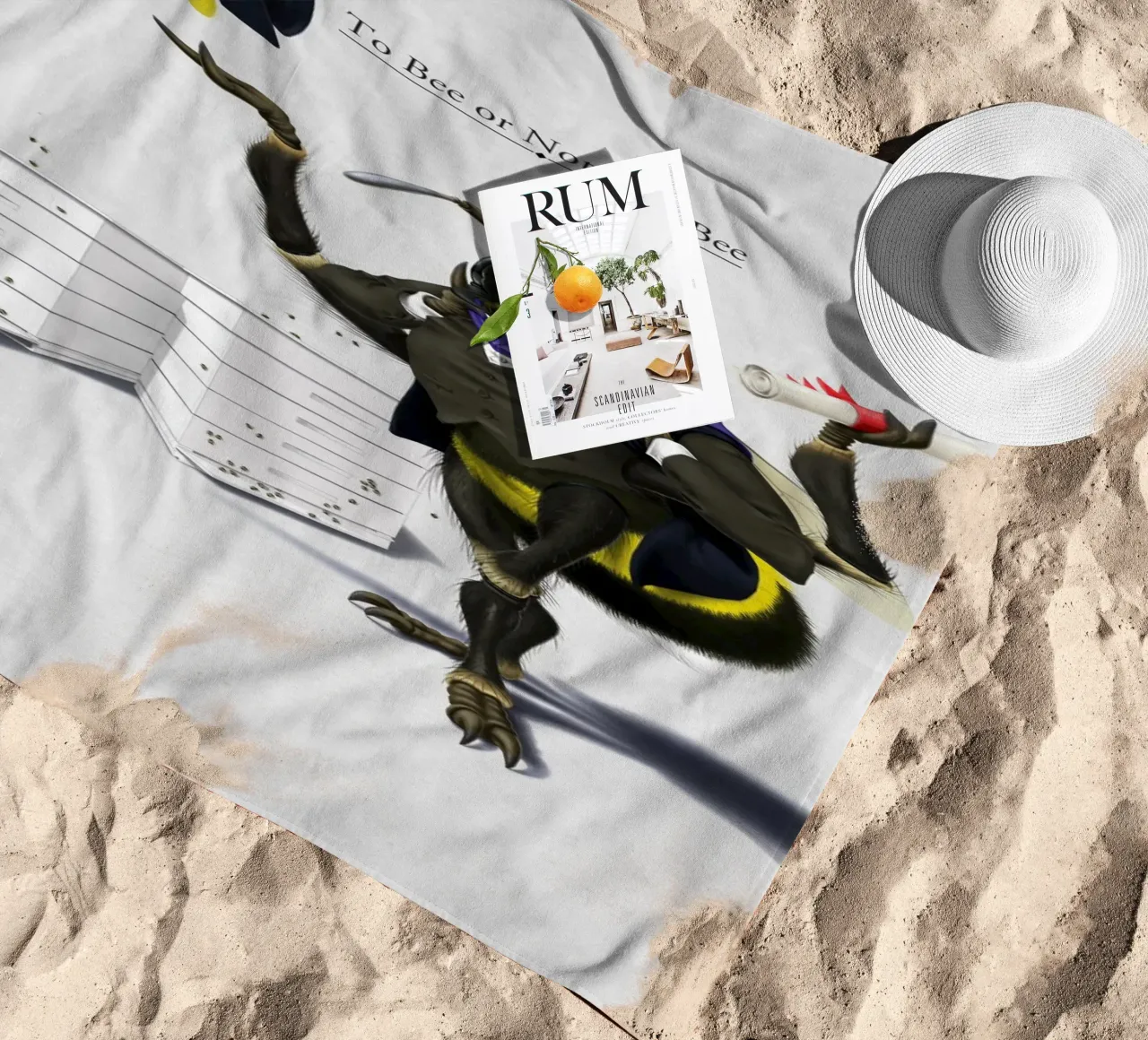 To Bee or Not to Bee (Titled) telo mare da Rob Art | Illustration
