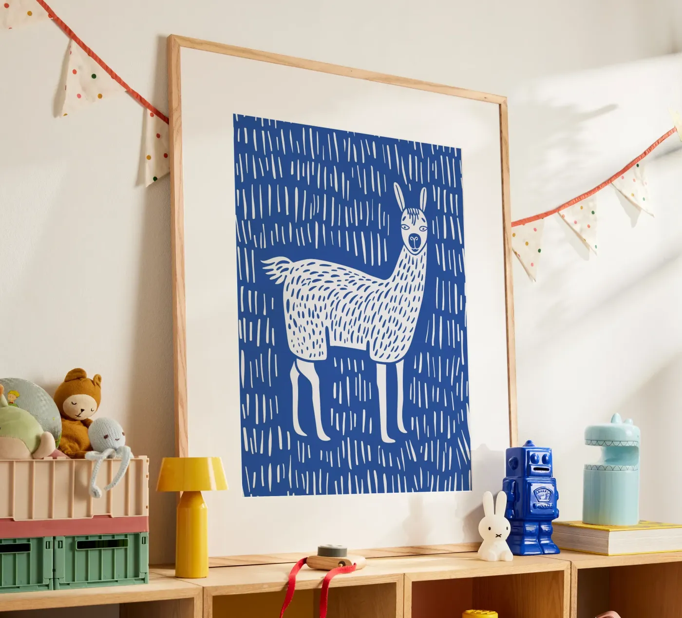 Blue Lama poster da Lena Rudman