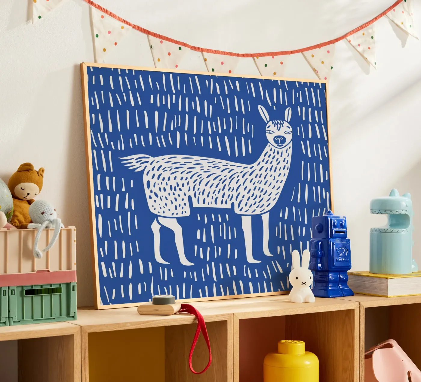 Blue Lama poster da Lena Rudman