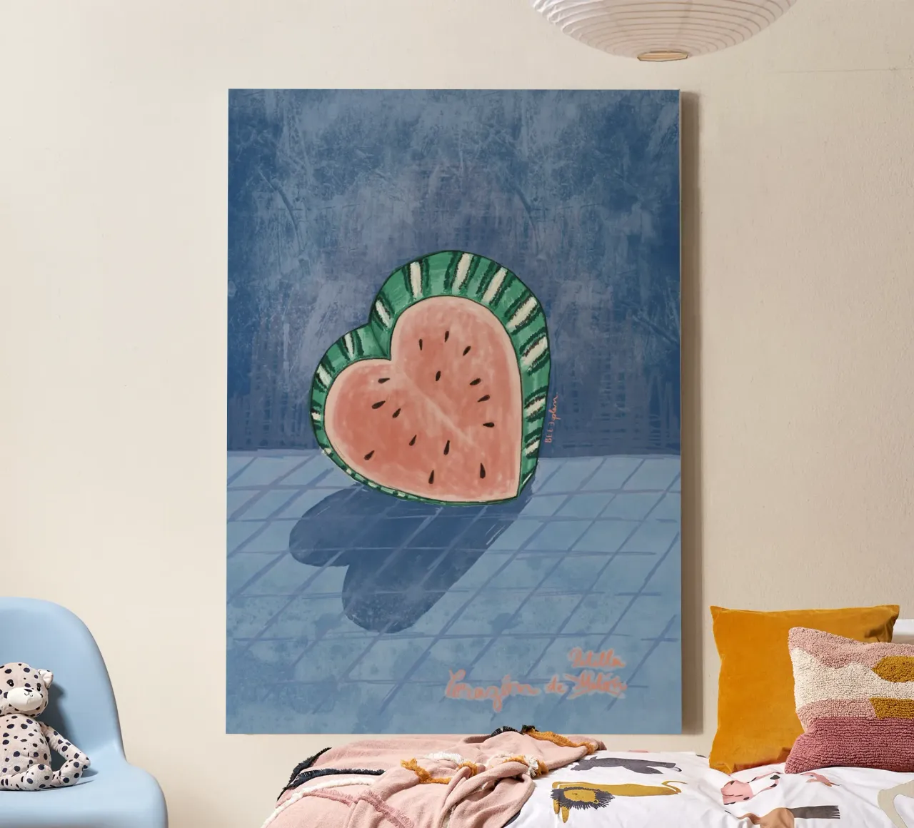 Melonenherz tela con Cornice a cassetta da Beeeplan