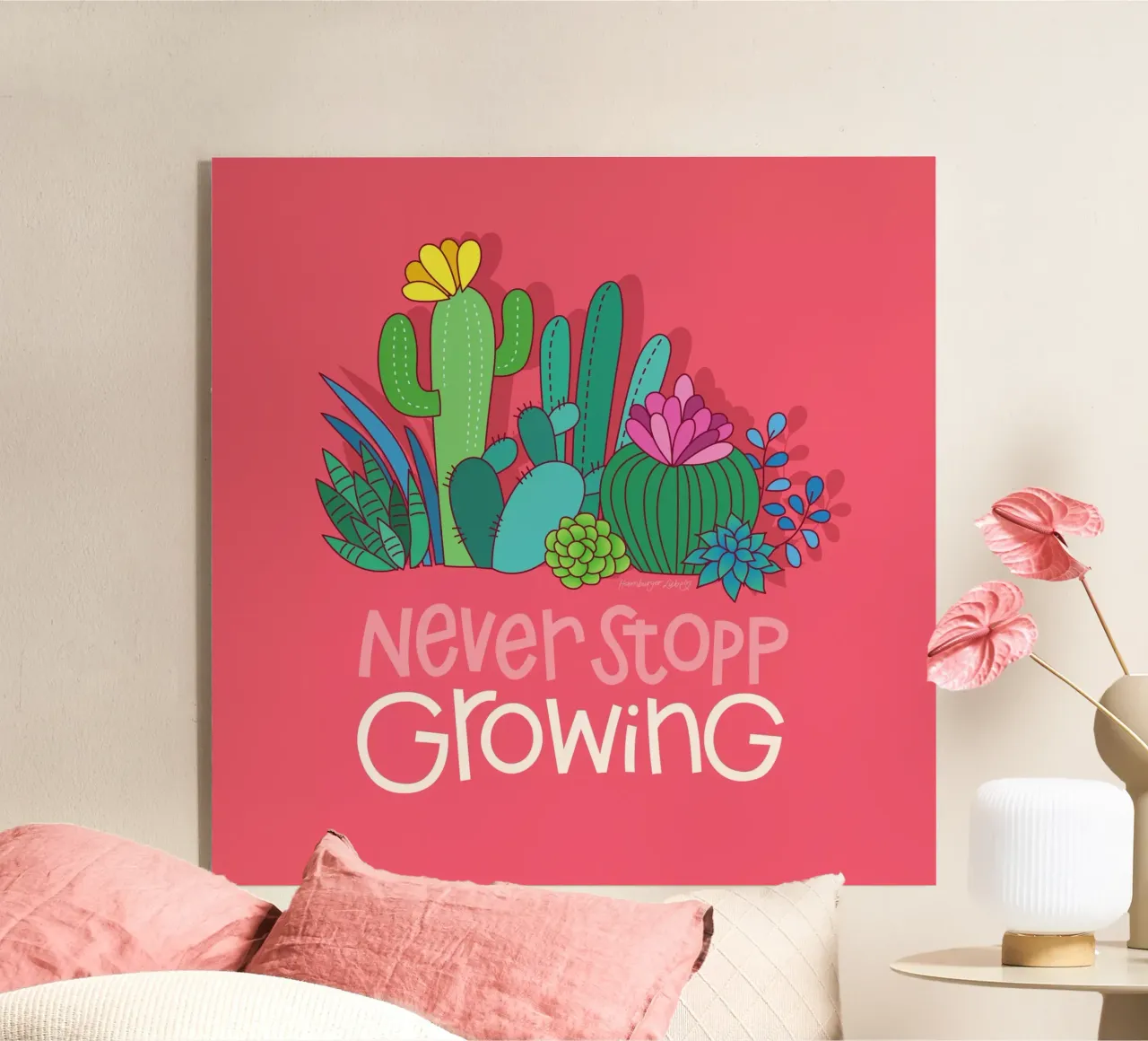 Never stopp Growing plexiglass da HamburgerLiebe