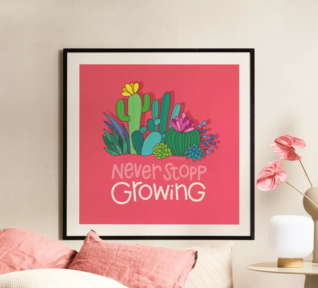 Never stopp Growing poster da HamburgerLiebe