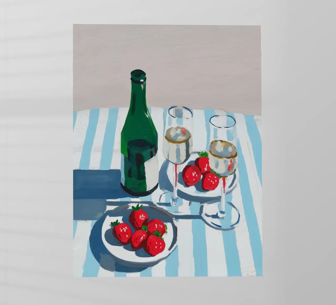 Fragole e champagne pellicola backlit da Carinaprint