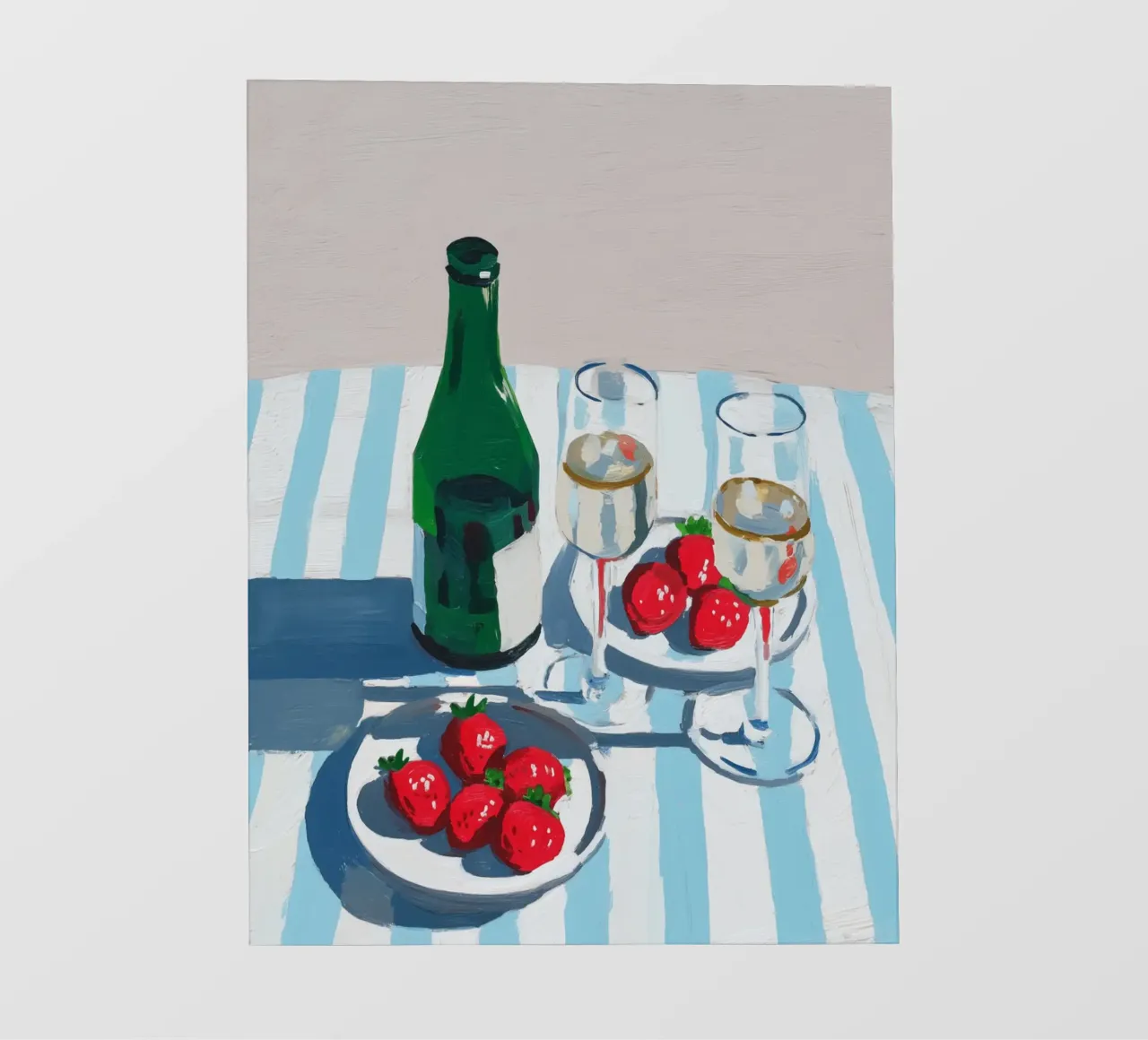 Fragole e champagne pellicola backlit da Carinaprint